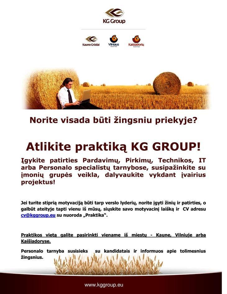 KG Group Atlikite praktiką KG GROUP!