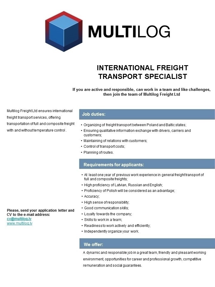 Multilog Freight Ltd INTERNATIONAL FREIGHT TRANSPORT SPECIALIST