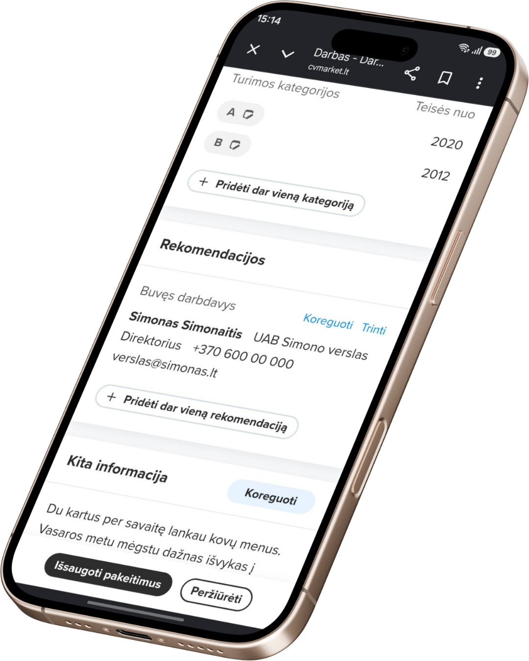 CV sablonas - CVMarket.lt CV sablonas - CVMarket.lt
