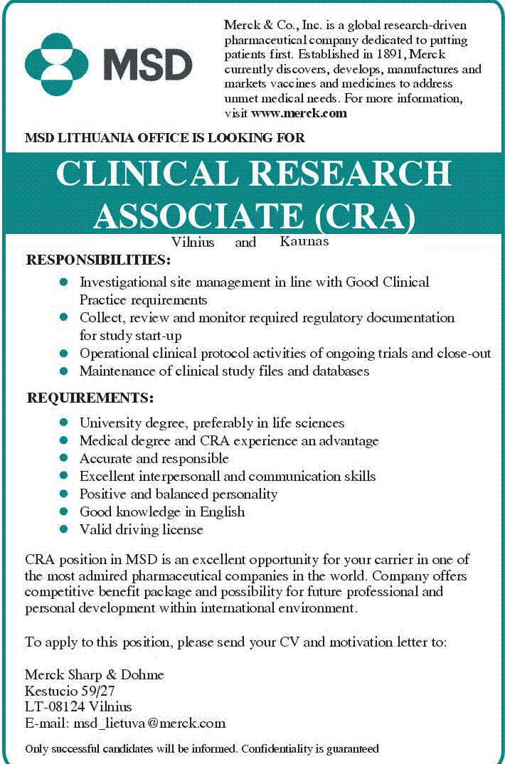 CV Market client clinical research associate