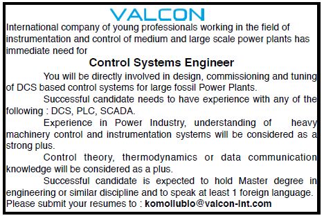 Valcon, UAB Engineer