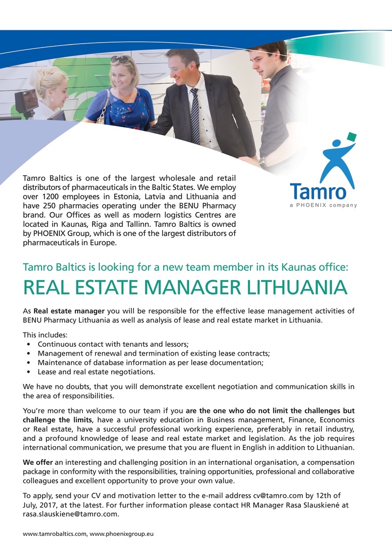 Tamro, UAB Real Estate Manager Lithuania