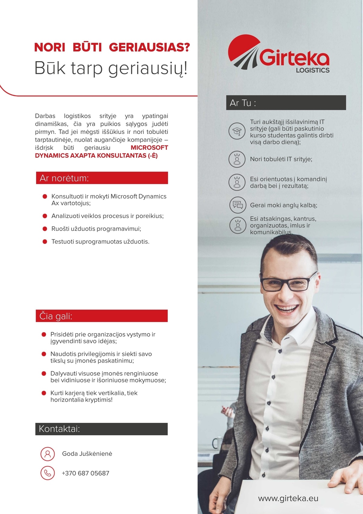 Girteka logistics, UAB MICROSOFT  DYNAMICS AXAPTA KONSULTANTAS (-Ė)