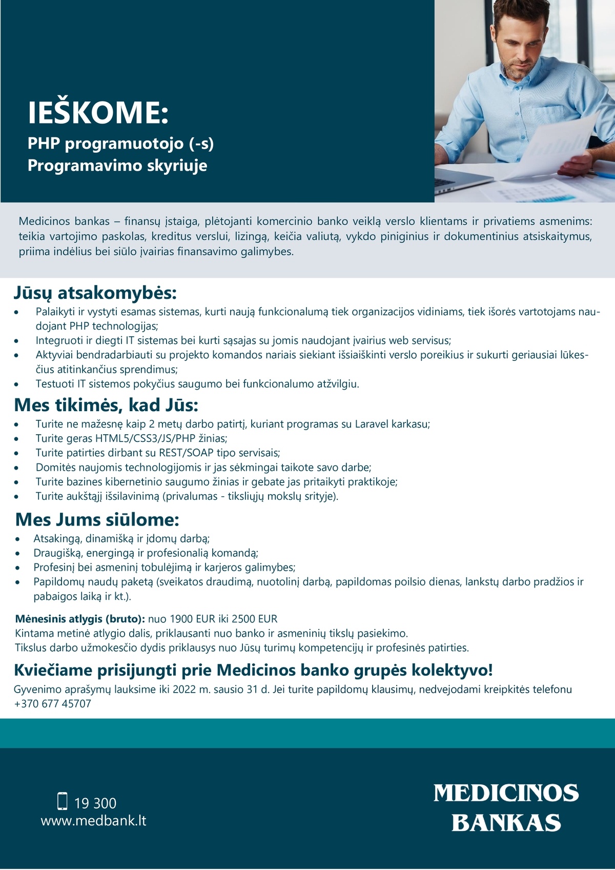 Medicinos bankas, UAB PHP PROGRAMUOTOJAS (-A)