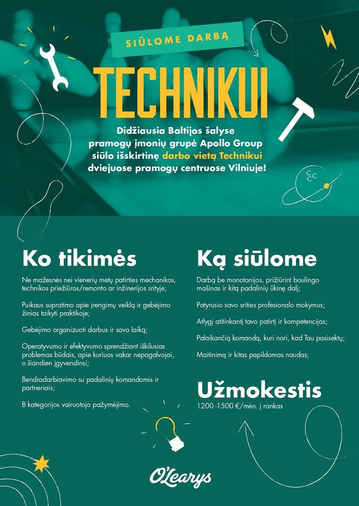 APL Restaurants, UAB Technikas