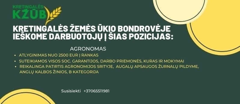 KRETINGALĖS KŽŪB Agronomas