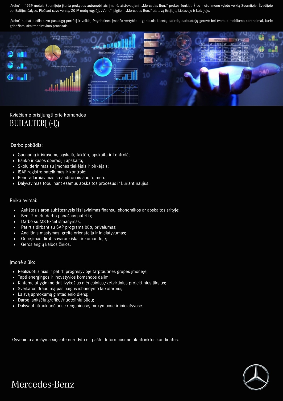 Veho Lietuva, UAB BUHALTERIS (-Ė)