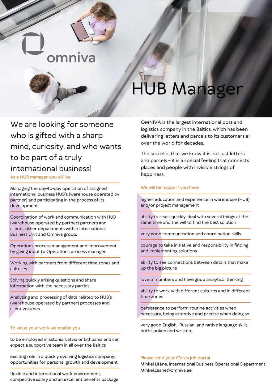 Omniva HUB Manager for International Business