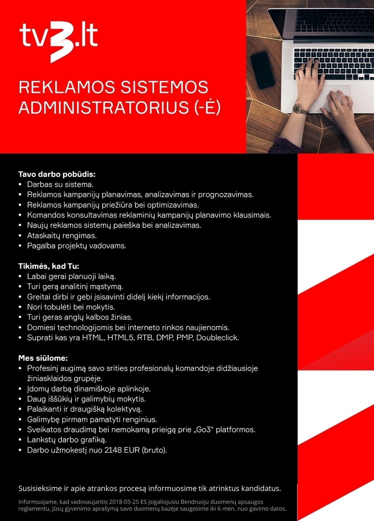 All Media Lithuania, UAB Reklamos sistemos administratorius (-ė)