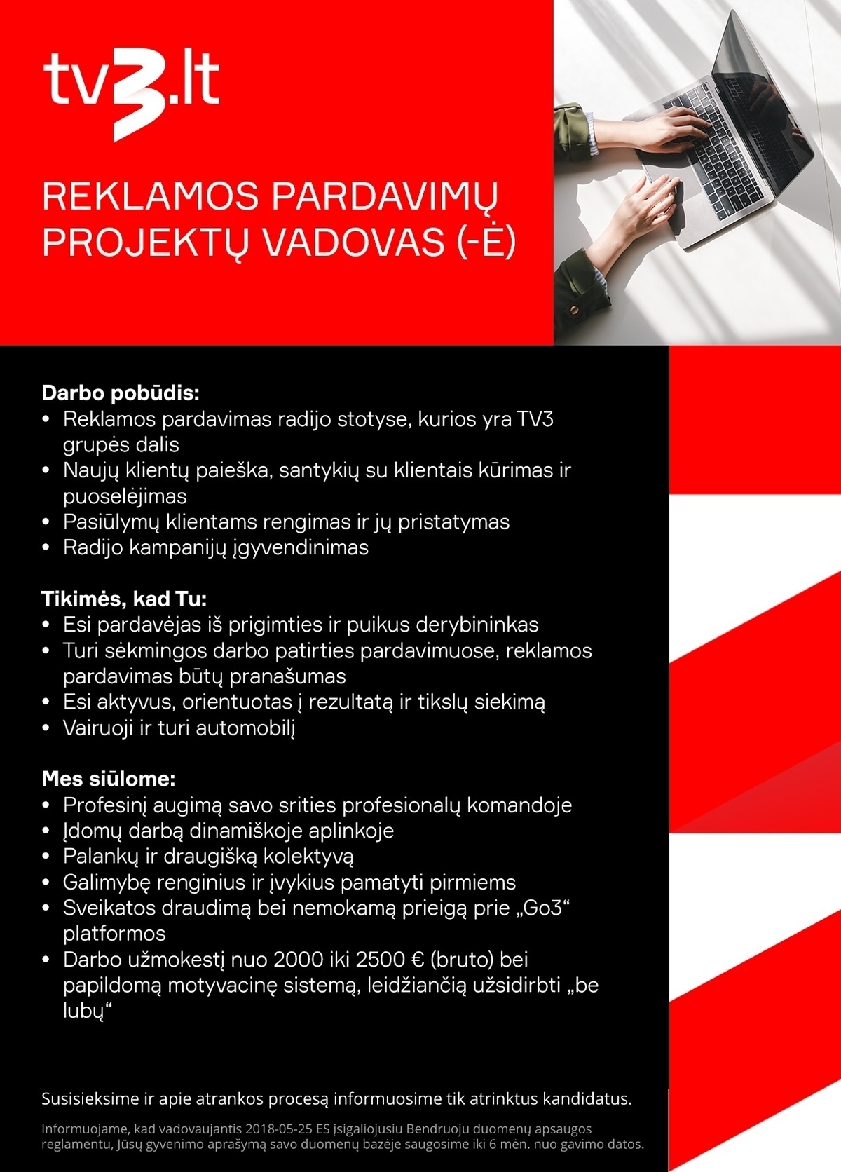 All Media Lithuania, UAB Pardavimo projektų vadovas