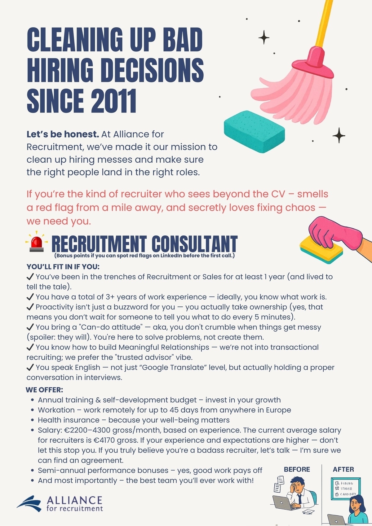 Alliance recruitment, UAB RECRUITMENT CONSULTANT