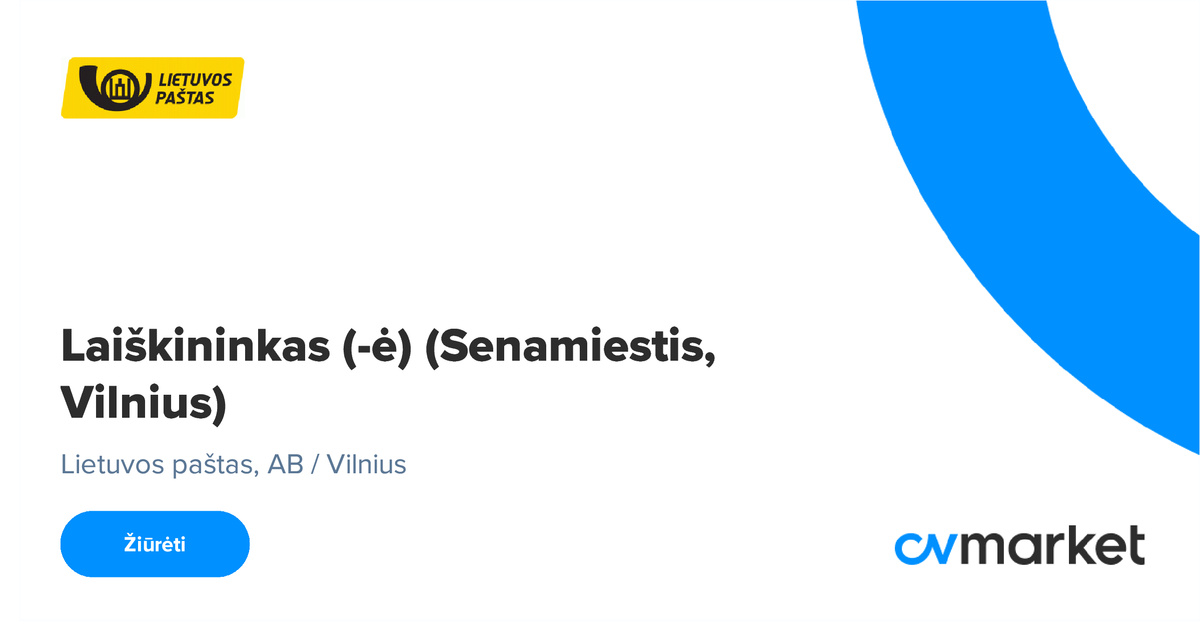 Lietuvos paštas, AB Laiškininkas (ė) (Senamiestis, Vilnius), 20241021